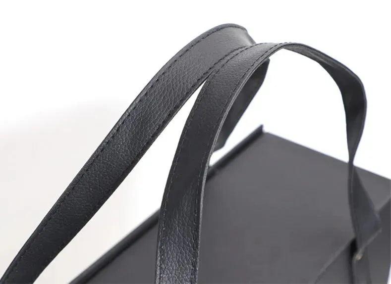 高貴腕帶式雙支皮酒盒︱Professional Wine Gift Box With Handles (Double)
