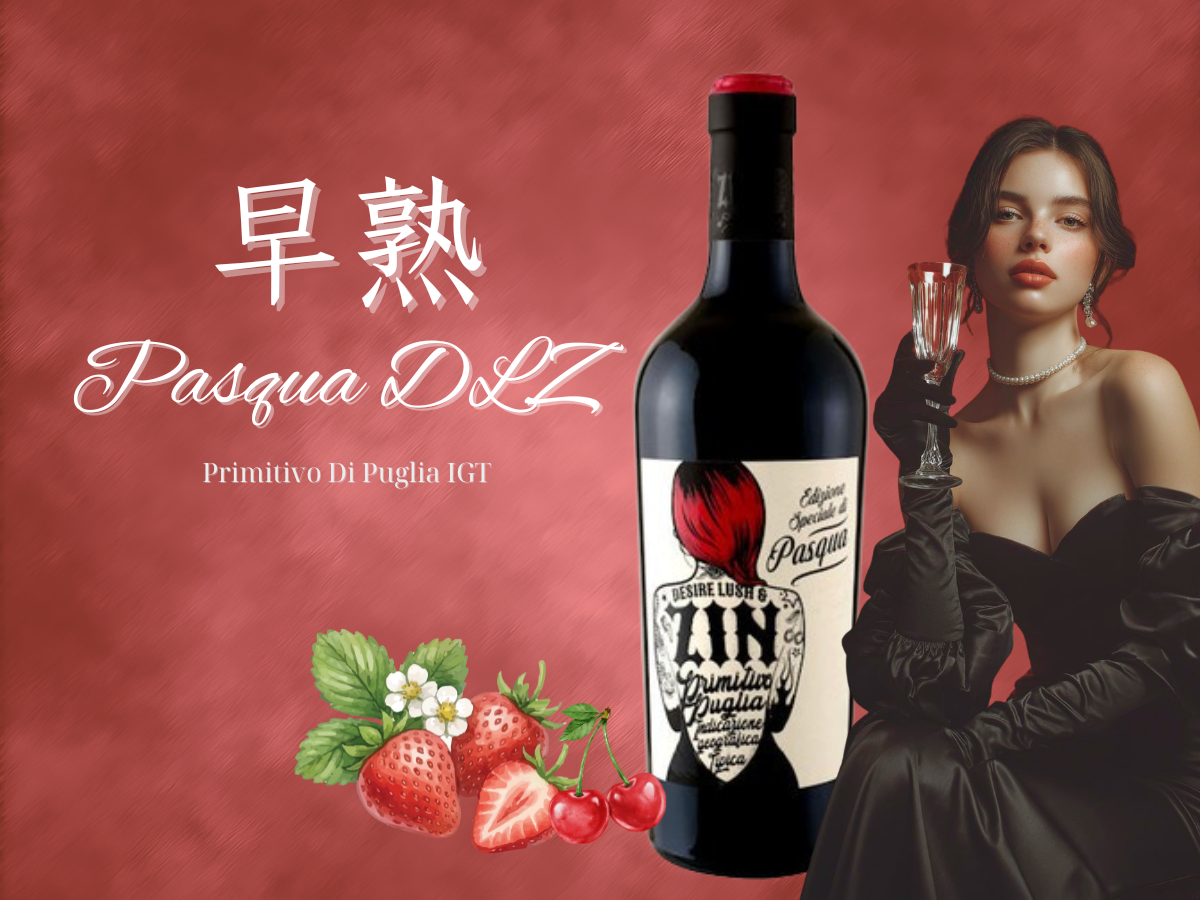 【早熟】 帕斯卡酒莊紅酒 ︱Pasqua DLZ Primitivo Di Puglia IGT, 2023